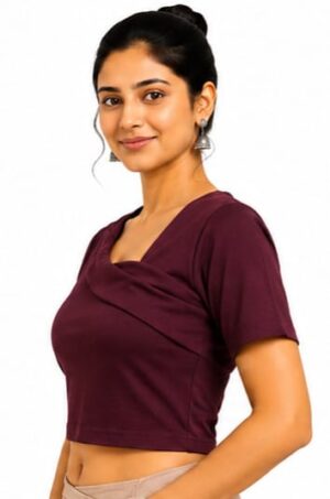 WhatsApp Image 2026-08-04 at 12.41.15 PM Trendy Crop Top Blouse for Sarees – Soft Lycra