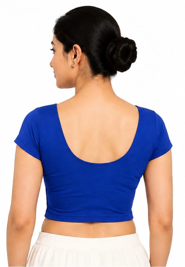 WhatsApp Image 2026-08-04 at 12.57.30 AM Daily Wear Round Neck Stretchable Blouse