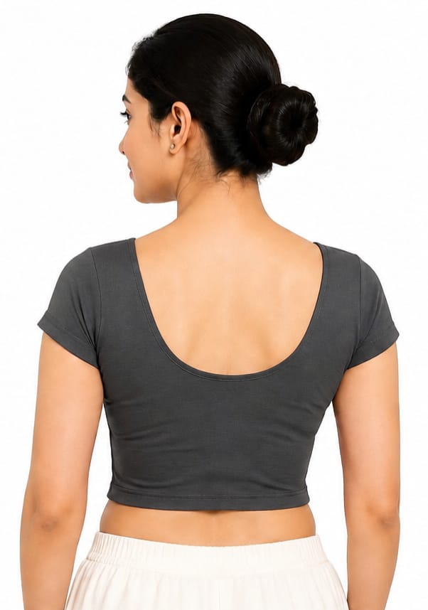 WhatsApp Image 2026-08-04 at 12.57.39 AM (1) Daily Wear Round Neck Stretchable Blouse
