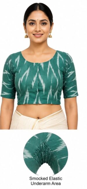 WhatsApp Image 2026-08-04 at 12.59.05 AM Ikat Printed Stretchable Blouse for Sarees