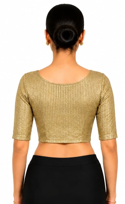 Material Jacquard Lycra — Camel (back)