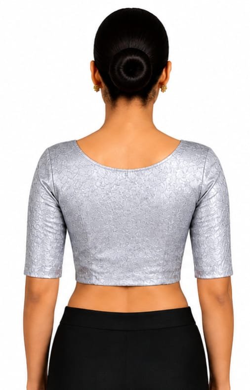 Material Jacquard Lycra — Light Grey (back) Material Jacquard Lycra — Light Grey (back)
