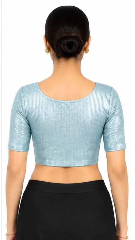 Material Jacquard Lycra — Silver (back) Material Jacquard Lycra — Silver (back)