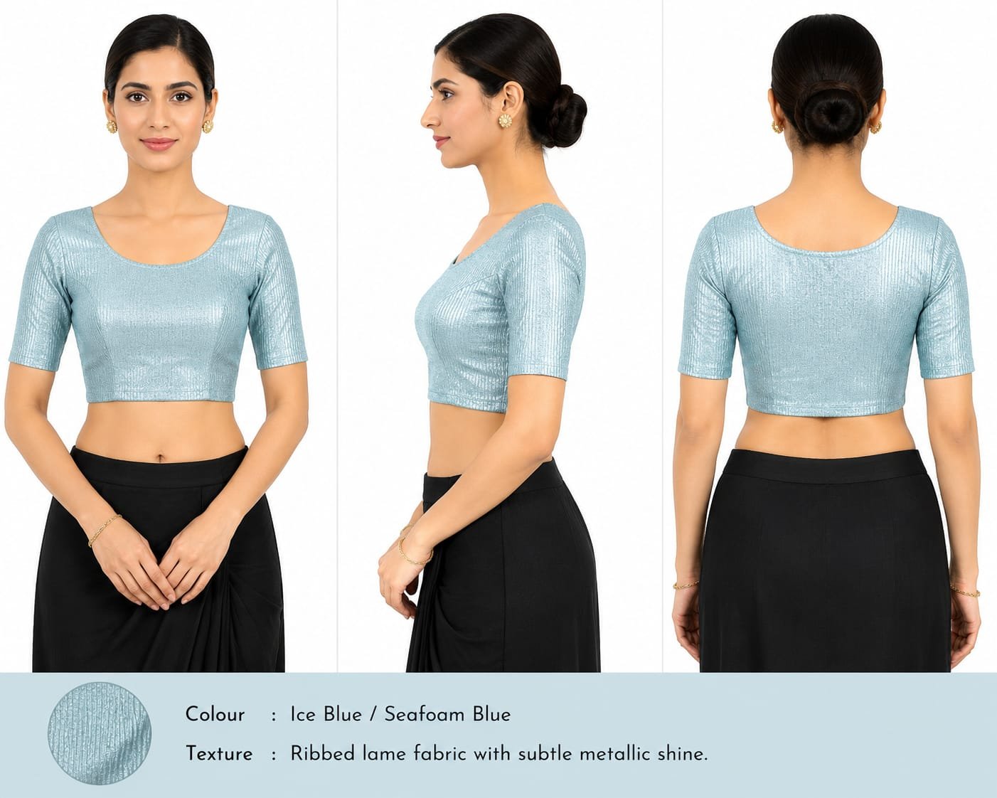 Material Jacquard Lycra — Silver (composite) Material Jacquard Lycra — Silver (composite)