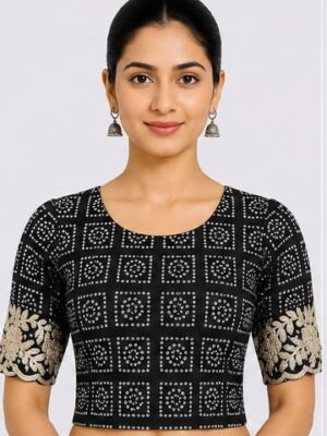 Printed Blouses — Jet Black Printed Blouses — Jet Black
