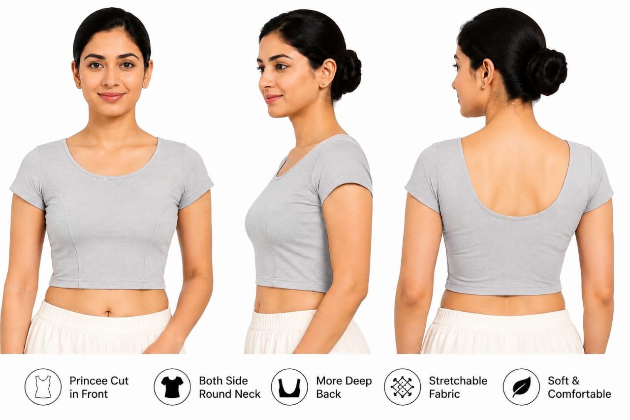 Round Neck — Silver (composite) Round Neck — Silver (composite)
