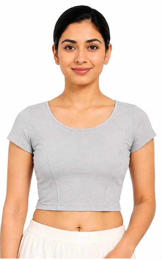 Round Neck — Silver (front) Round Neck — Silver (front)