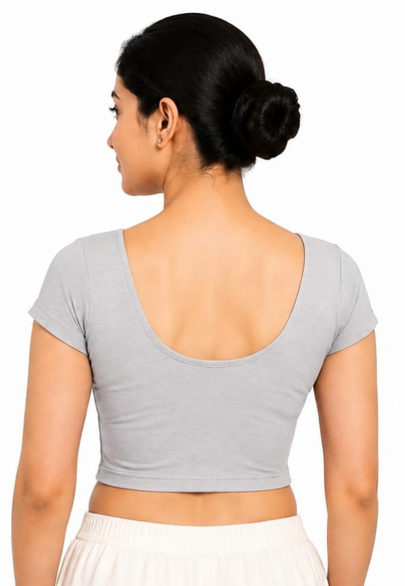 Round Neck — Silver (side) Round Neck — Silver (side)