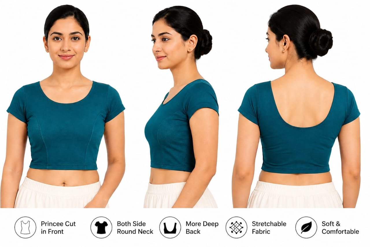 Round Neck — Teal (composite)