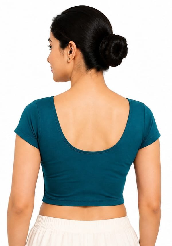 Round Neck — Teal (side)