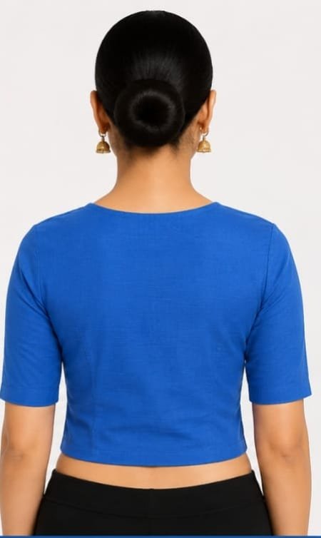 V-Neck — Blue (back)
