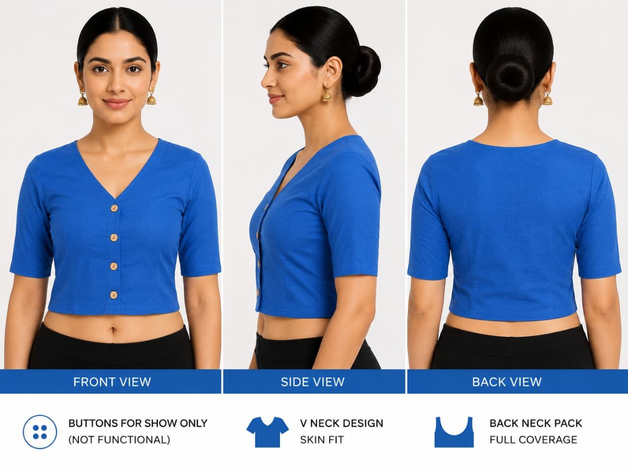 V-Neck — Blue (composite)