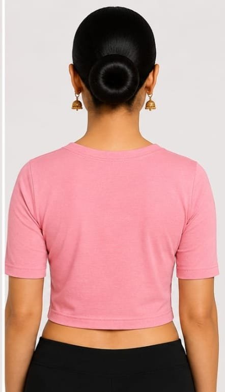V-Neck — Dusty Rose (back)