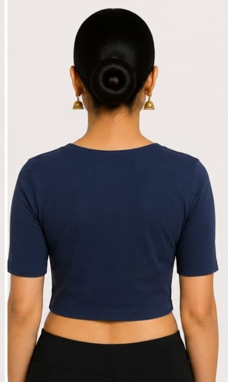 V-Neck — Navy Blue (back) V-Neck — Navy Blue (back)