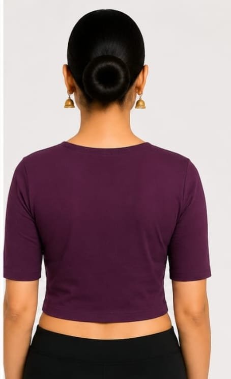 V-Neck — Plum (back) V-Neck — Plum (back)