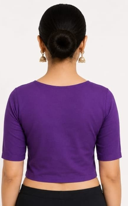 V-Neck — Purple (back)