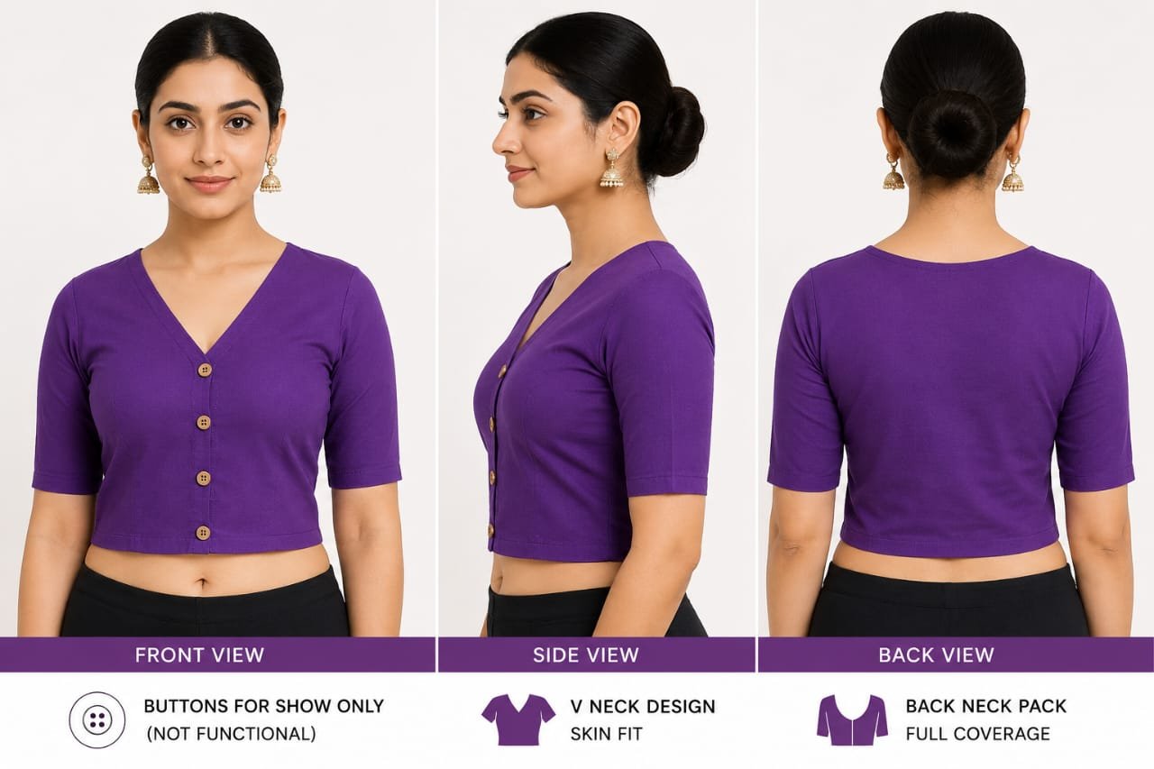V-Neck — Purple (composite)