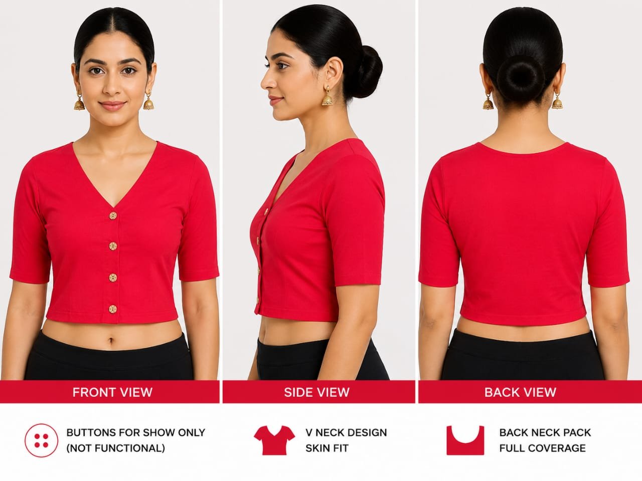 V-Neck — Red (composite) V-Neck — Red (composite)
