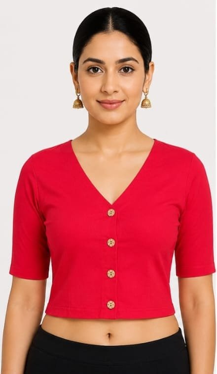 V-Neck — Red (front) V-Neck — Red (front)