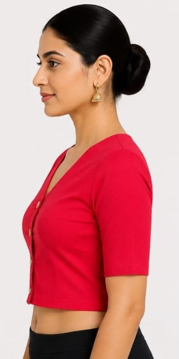 V-Neck — Red (side) V-Neck — Red (side)